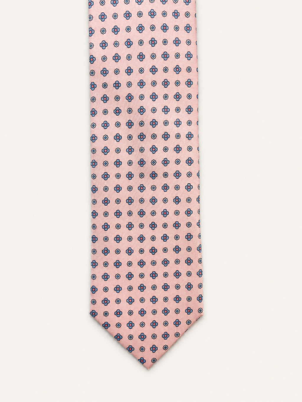 Pink Silk Tie — The Floret Motif