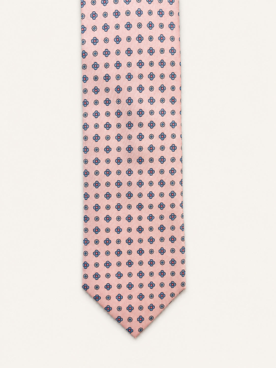 Pink Silk Tie — The Floret Motif
