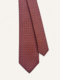 Burnt Orange Silk Tie — The Buckle Motif