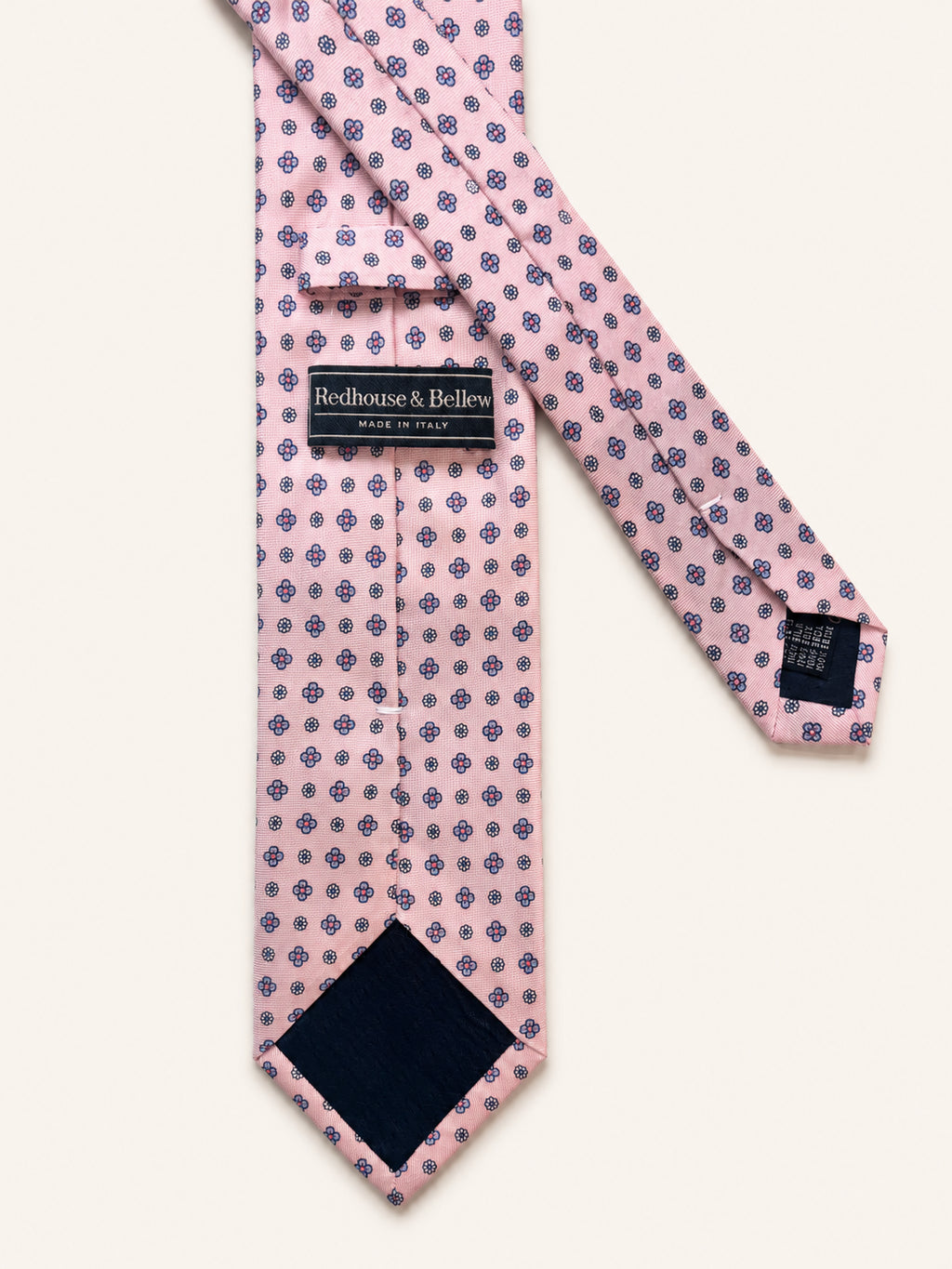 Pink Silk Tie — The Floret Motif