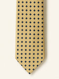 Gold Diamond Foulard Silk Tie