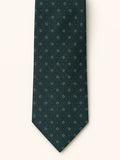 Forest Green Diamond Foulard Silk Tie