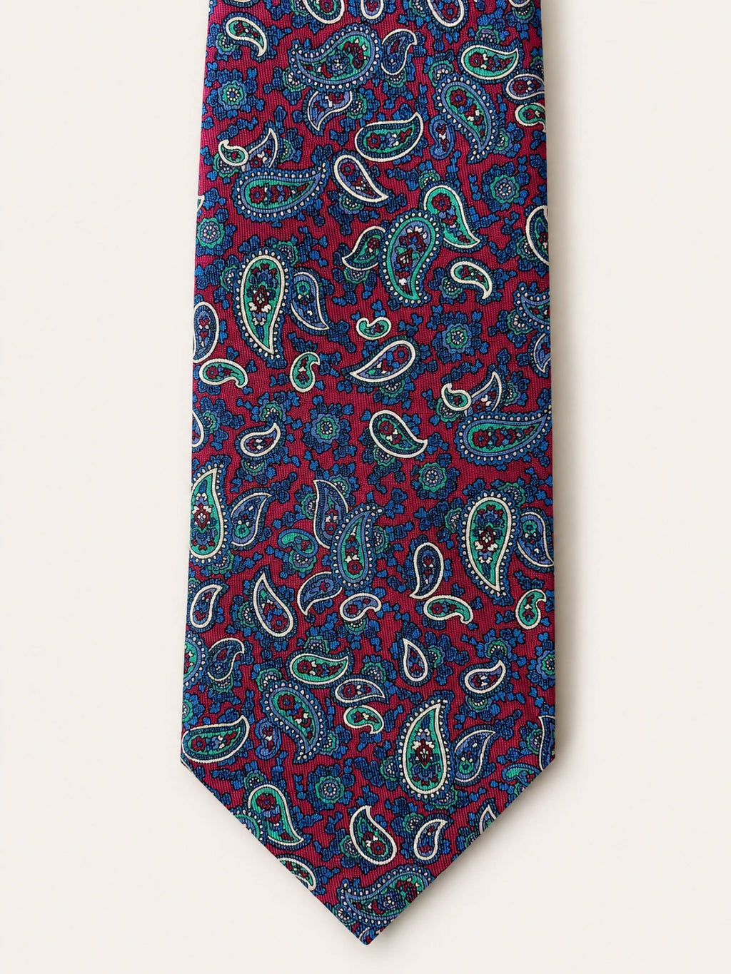 Magenta Grand Paisley Silk Tie
