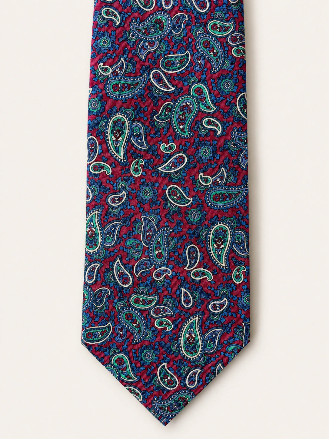 Magenta Grand Paisley Silk Tie