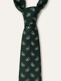 Forest Green Dotted Paisley Silk Tie