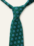 Emerald Mosaic Medallion Silk Tie