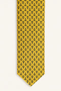Yellow Anchor Silk Tie