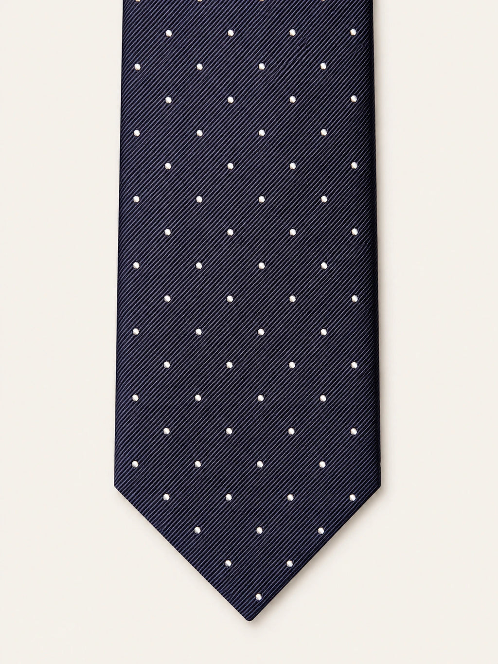 Navy Pin Dot Silk Tie
