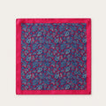 Italian Silk Pocket Square — Magenta Paisley