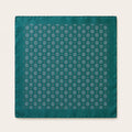 Italian Silk Pocket Square — Emerald Medallion