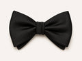 Italian Silk Self-Tie Bow Tie — Black