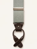 Sage Green Herringbone Silk Braces