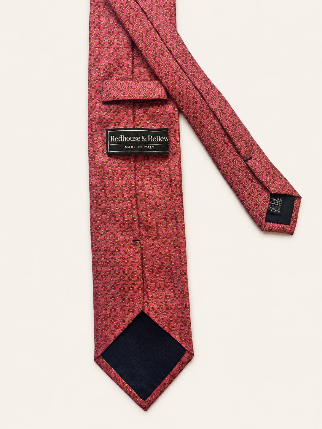 Magenta Silk Tie — The Stirrup Motif - Redhouse & Bellew