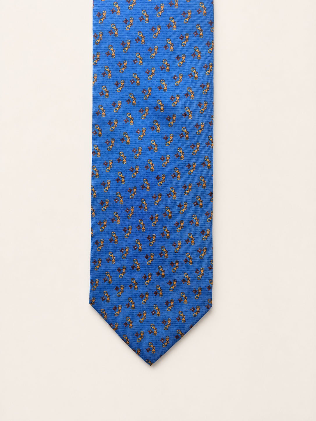 Navy Silk Tie — The Barmeath Motif - Redhouse & Bellew