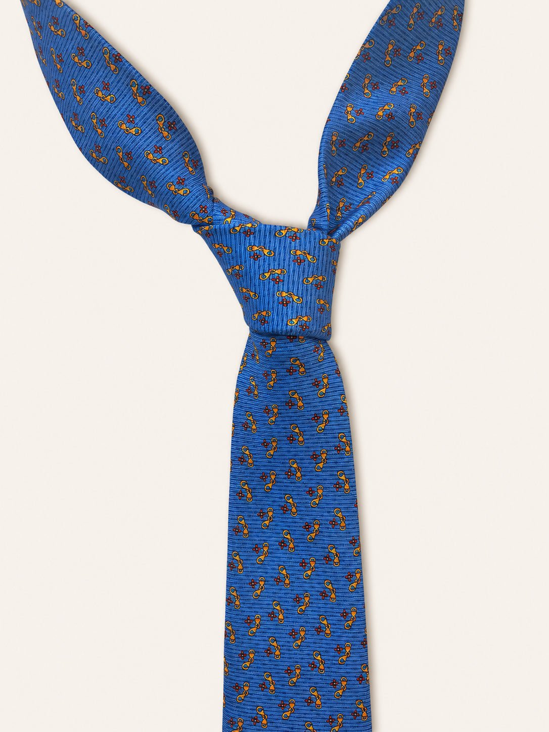 Navy Silk Tie — The Barmeath Motif - Redhouse & Bellew